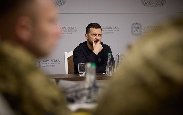 Zelenski Xarkovda iclas keçirdi