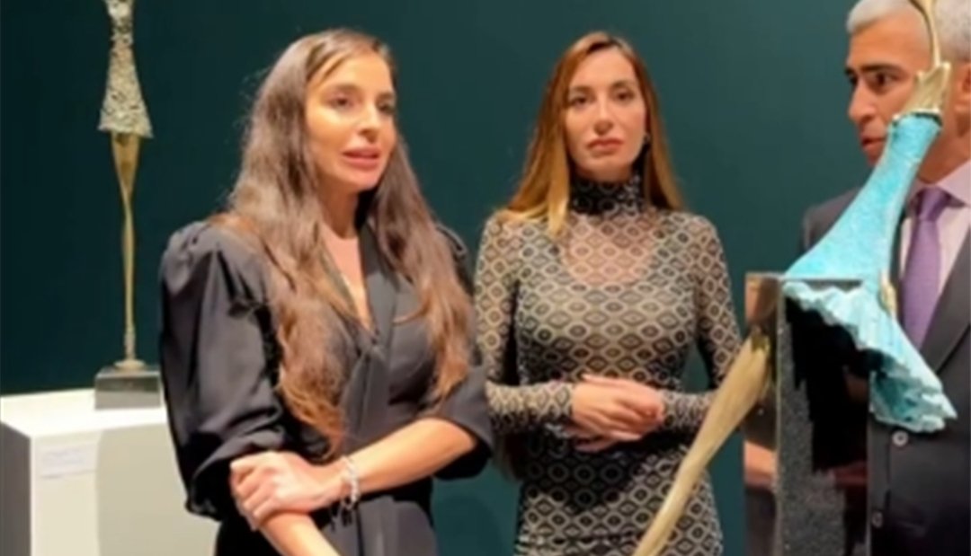 Leyla Əliyeva Berlindəki incəsənət qalereyasından paylaşım etdi