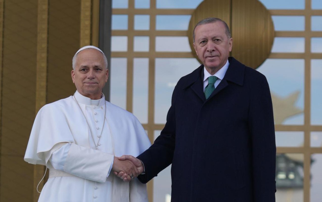 Ərdoğan Roma Papasını qəbul etdi - Fotolar