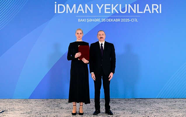 İlham Əliyev bu idmançılara ev verdi - Fotolar